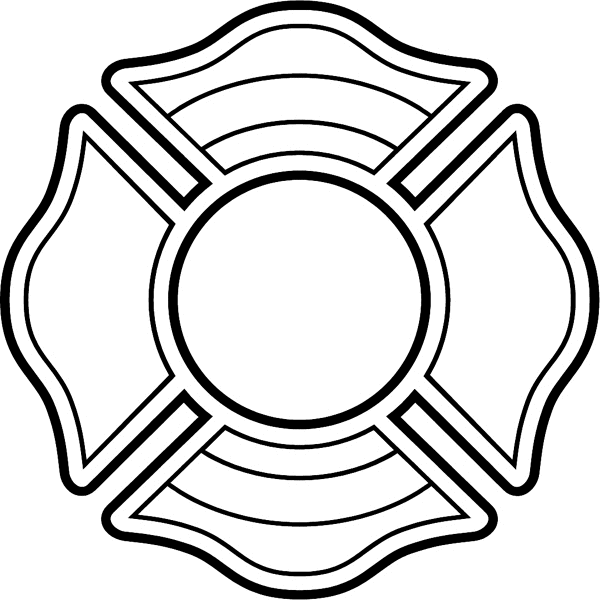 600x600 Fire Department Shield Clip Art