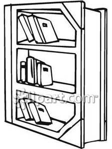 225x300 Shelf Clipart Black And White