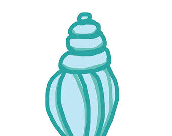 340x270 Sea Shell Clip Art Seashell Clip Art Beach Clip Art Hand