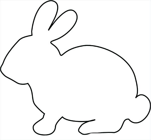 600x555 Bunny Outline Printable Vector Of A Cartoon Man Listening To Conch