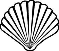 236x203 Simple Scallop Shell Outline