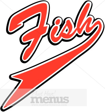 363x388 Fish Sports Banner Seafood Clipart