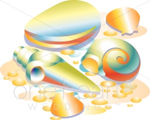 300x240 Sea Shells Clipart Beach Wedding Clipart