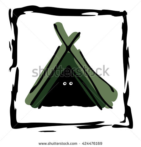 450x470 Hut Clipart Survival Shelter