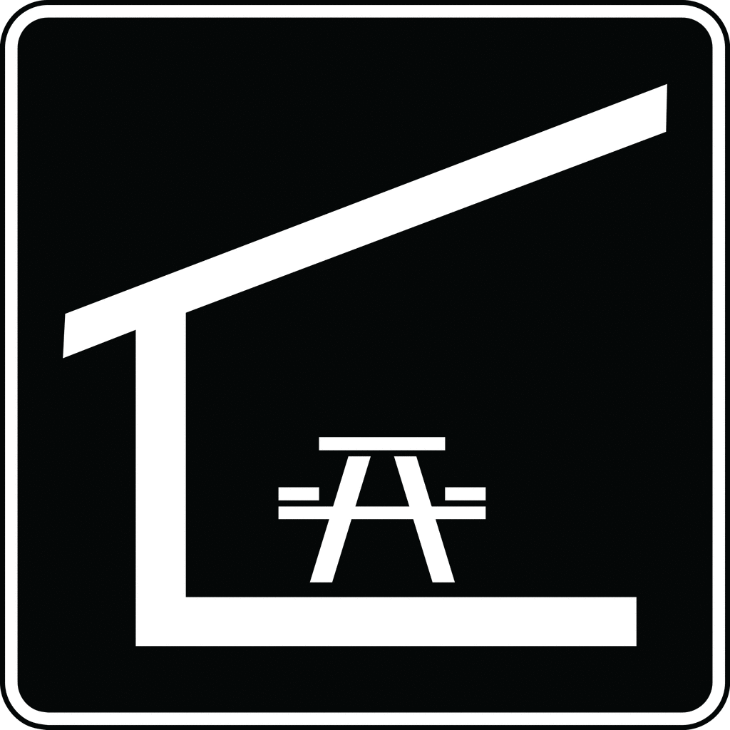 1024x1024 Picnic Shelter Clipart