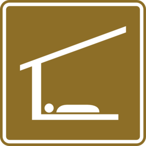 300x300 Shelter Tourist Sign Clip Art
