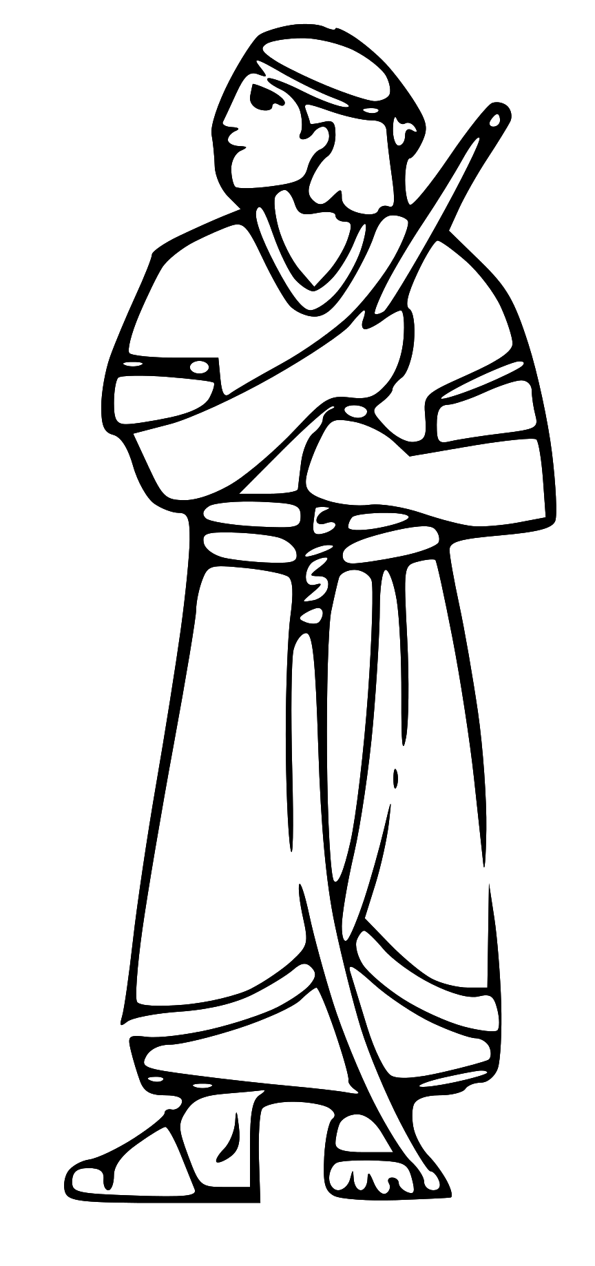 864x1838 Rod And Staff Clipart