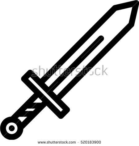 450x470 Sword Clipart Horizontal