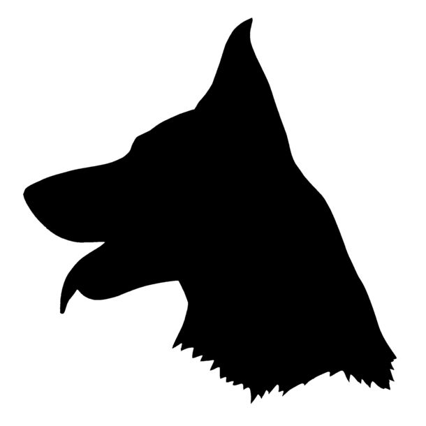 610x610 German Shepherd Silhouette Clip Art