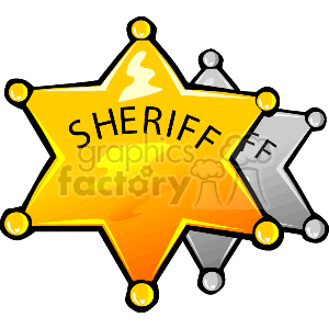 300x300 Royalty Free Sheriff Badge 156803 Vector Clip Art Image