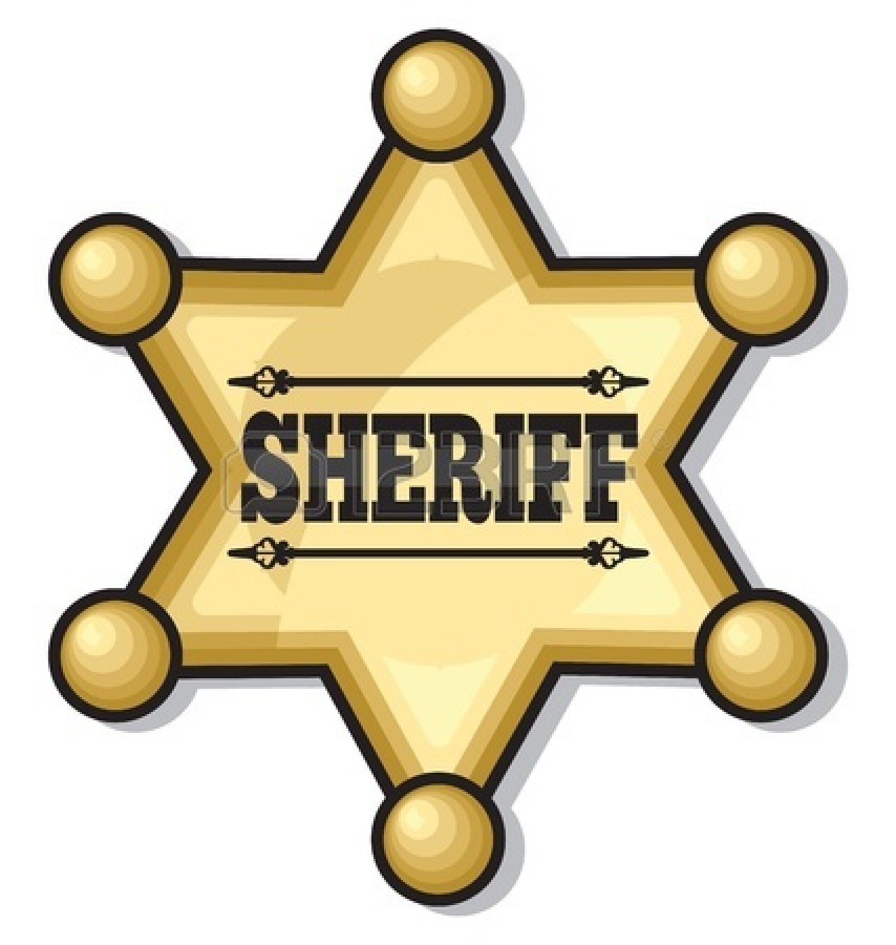 1281x1350 Free Sheriff Badge Clipart Image