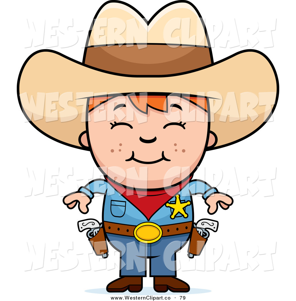 1024x1044 Vector Western Clip Art Of A Little Sheriff Boy Ready To Draw His