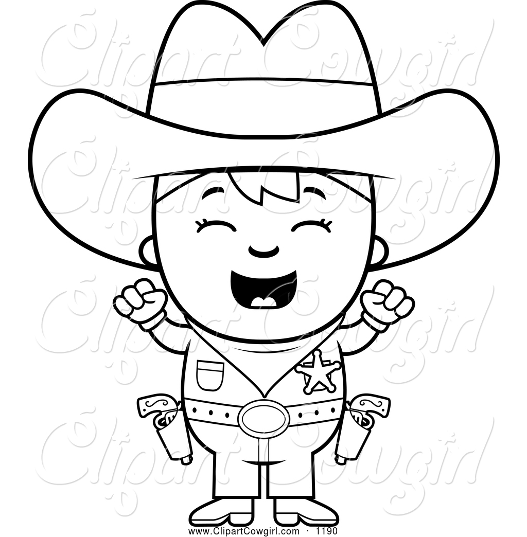 1024x1044 Cowboy Clipart Black And White