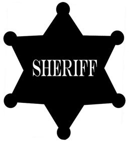 257x283 Silhouette Graphics Sheriff Star Clipart Silhouette