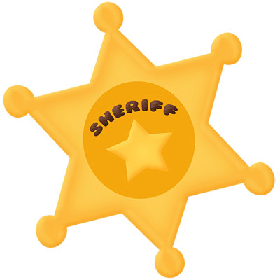 400x400 Sherrif Star Clipart