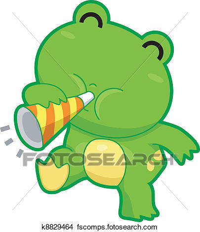 405x470 Clipart Of Frog Making Noise K8829464
