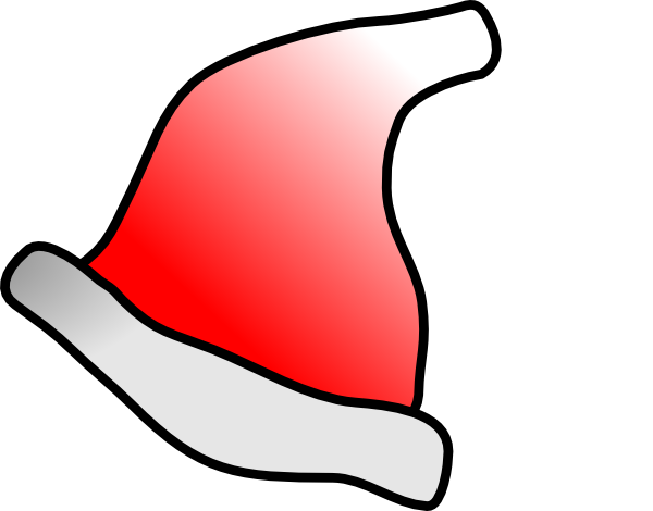600x470 Plain Santa Hat Clip Art