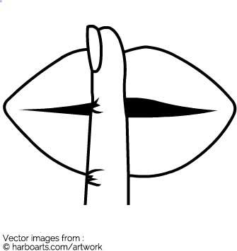 335x355 Finger Clipart Shhh