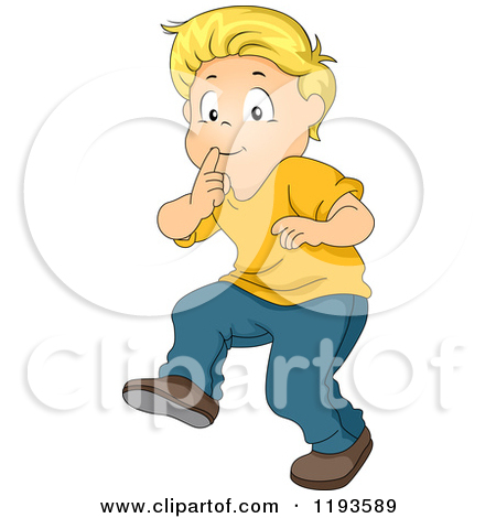 450x470 On Tiptoe Clipart
