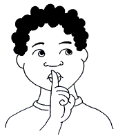 171x200 Quiet Clip Art Cliparts