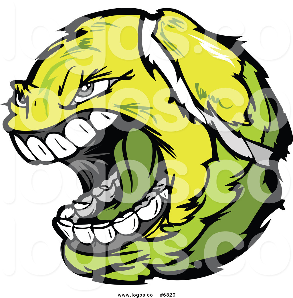 1024x1044 Royalty Free Clip Art Vector Logo Of A Screaming Tennis Ball By