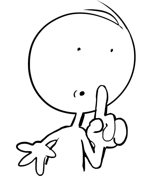 500x577 Shhh Be Quiet Clipart