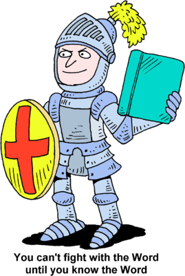 269x400 Image Knight In Armor Holding Up Shield And Bible