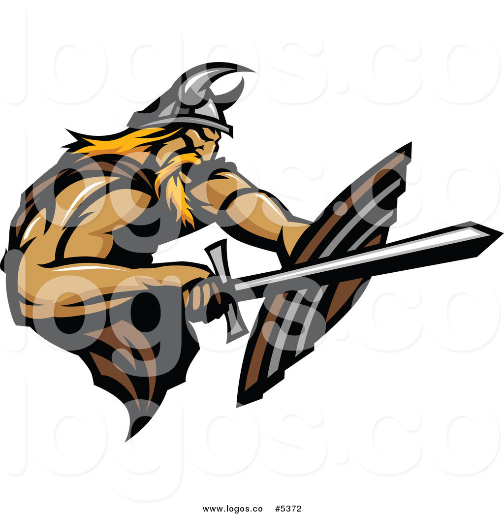 1024x1044 Royalty Free Vector Of Logo Of Defensive Viking Warrior