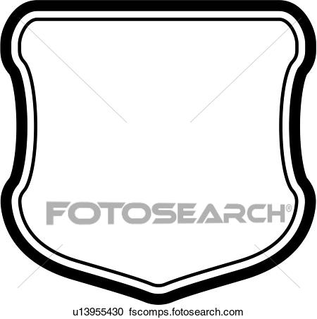 450x453 Clipart Of , Sign, Basic, Blank, Border, Shield, Panel, Shapes