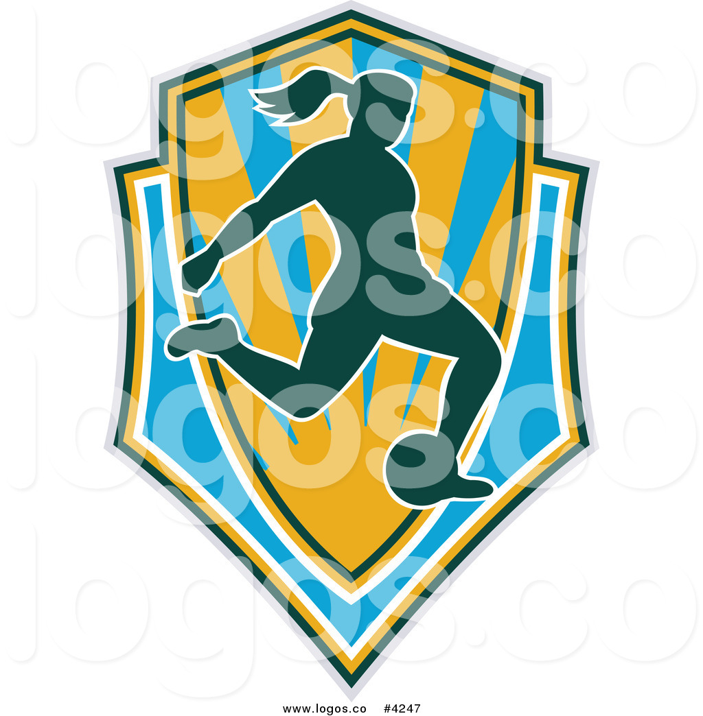 1024x1044 Royalty Free Female Soccer Shield Logo By Patrimonio
