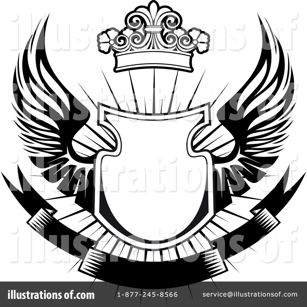 1024x1024 Winged Shield Clipart