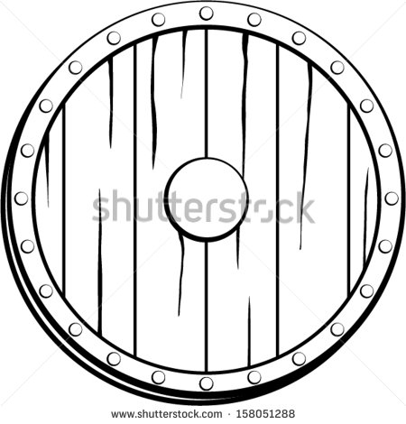 450x470 Shield Clipart Viking Shield