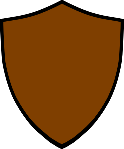 498x595 Brown Clipart Shield