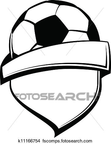 363x470 Clipart Of Soccer Shield K11166754