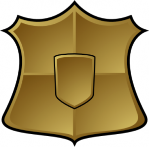 300x295 Gold Shield Clip Art Download