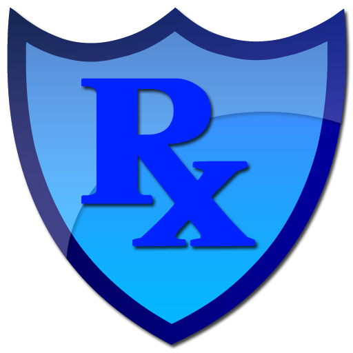 512x512 Rx Symbol Blue Shield Clip Art Clipart Image