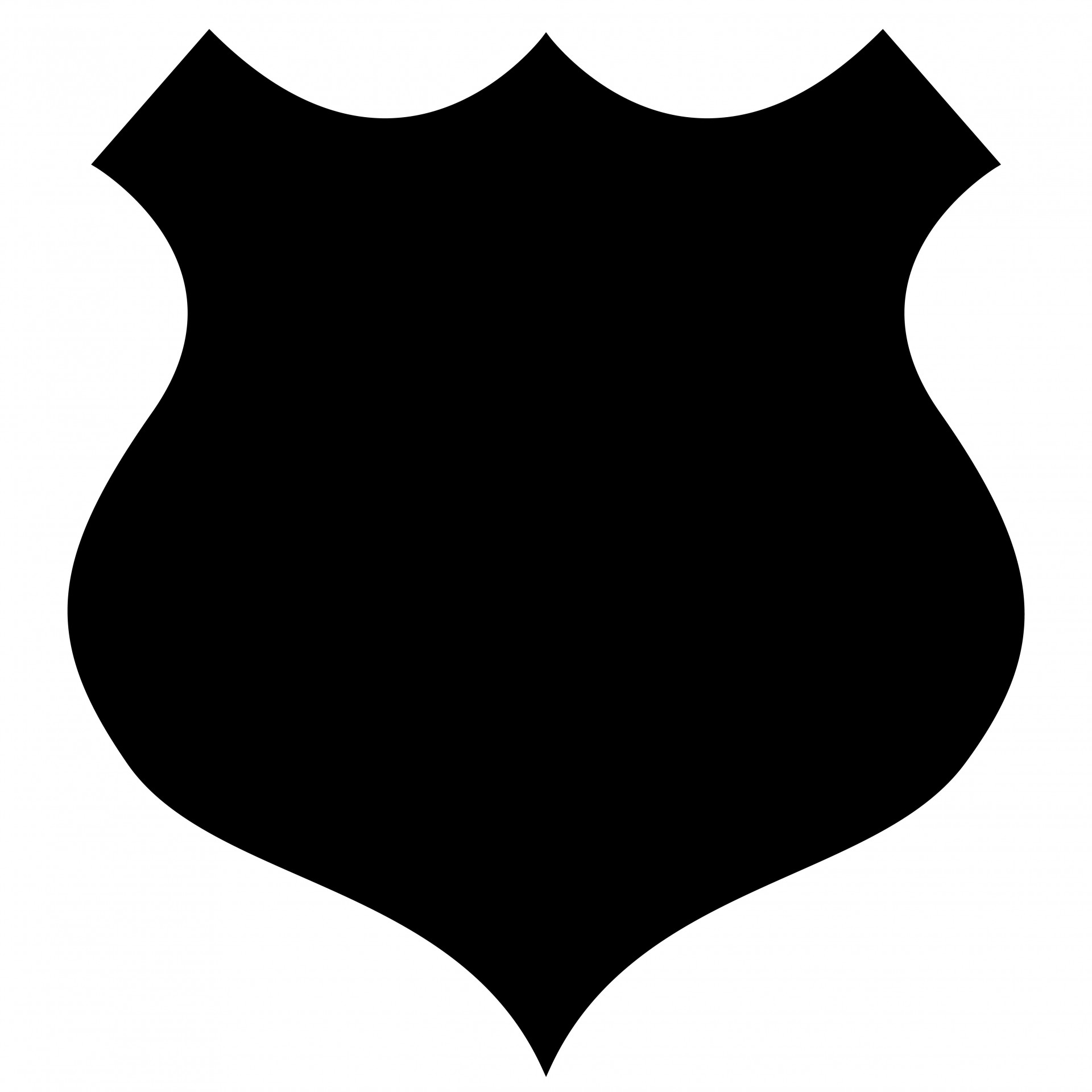 Форма для логотипа. Щит силуэт. Круглый геральдический щит. Геральдический щит черный.