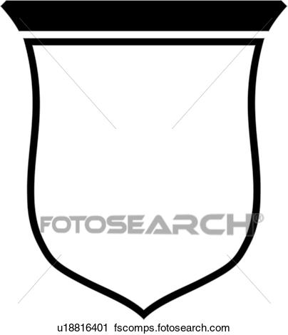 404x470 Clipart Of , Sign, Basic, Blank, Border, Shield, Panel, Shapes