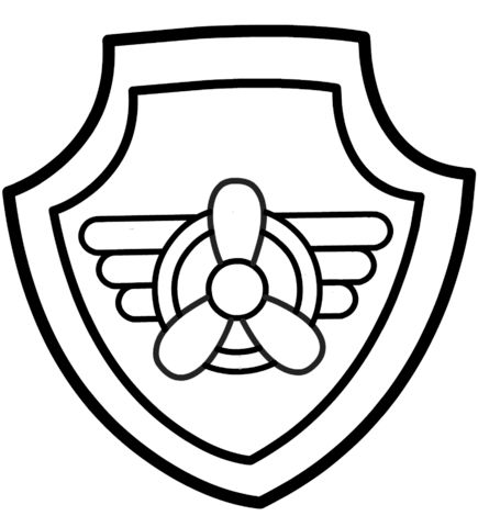 435x480 Shield Clipart Paw Patrol