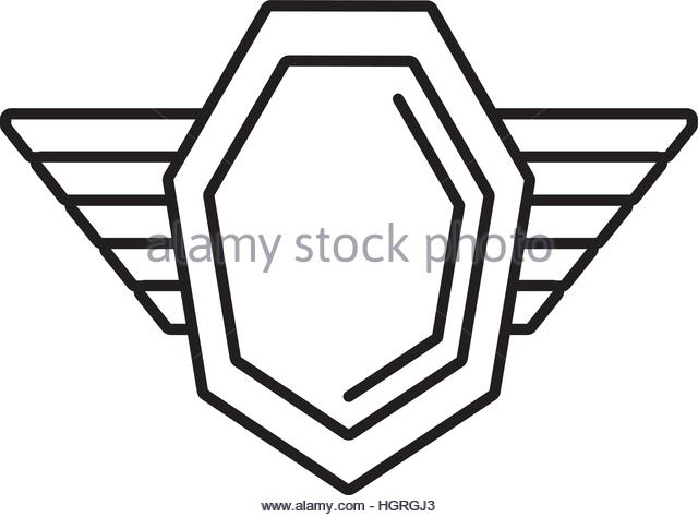 640x474 Empty Blank Emblem Badge Shield Stock Vector Images