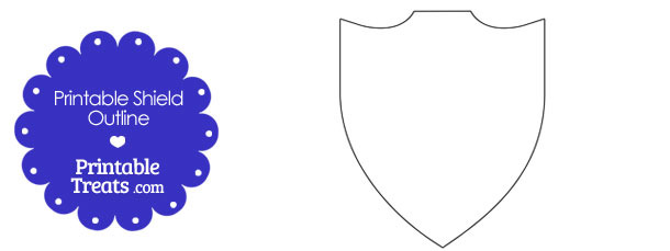 610x229 Printable Shield Outline Printable