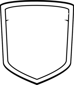 258x298 Shield Outline Clipart