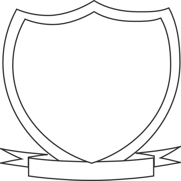 594x595 Shield Outline Clipart