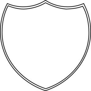 297x298 Double Shield Outline Clip Art