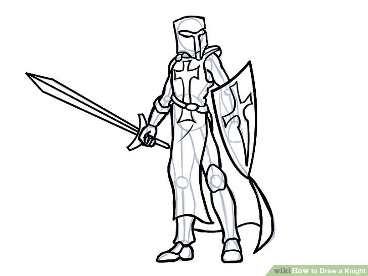 728x546 How To Draw A Knight (With Pictures)