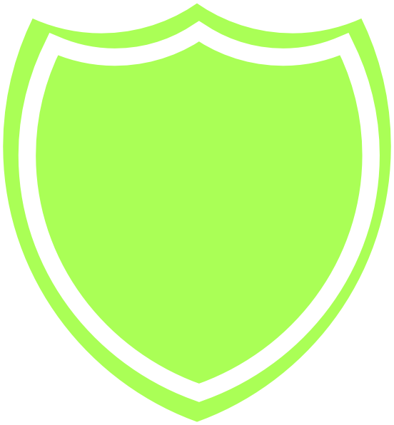 552x596 Shield Outline Green Sign Outlines