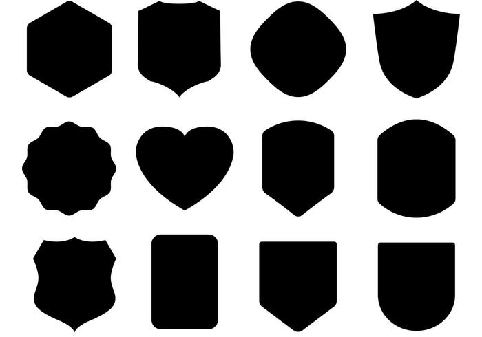 700x490 Free Black Shield Vectors