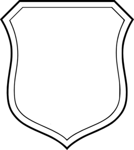 267x299 Blank White Shield Clip Art