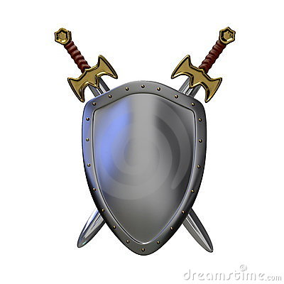400x400 Cross Sword And Shields Clipart