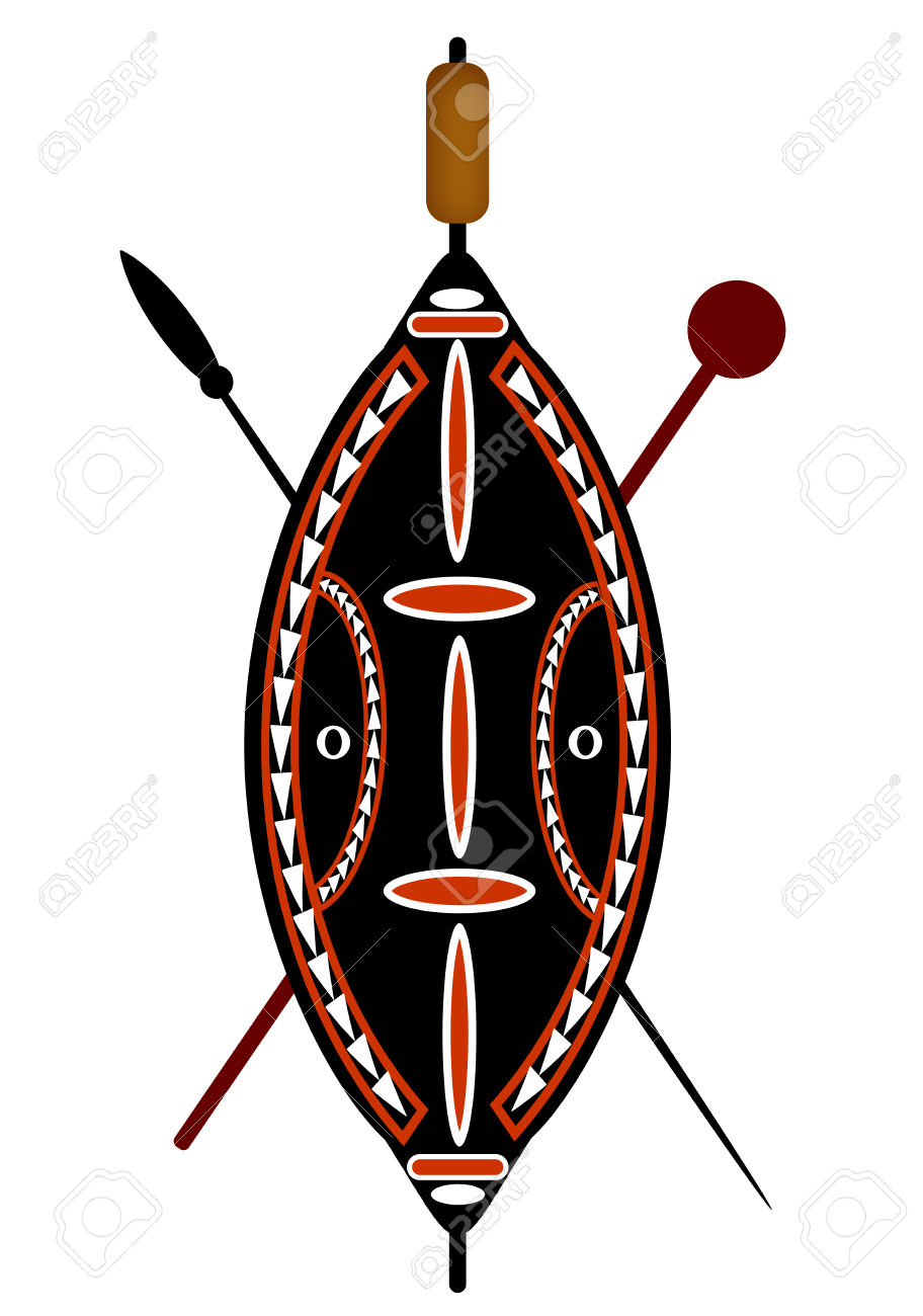 912x1300 Shield Clipart Maasai